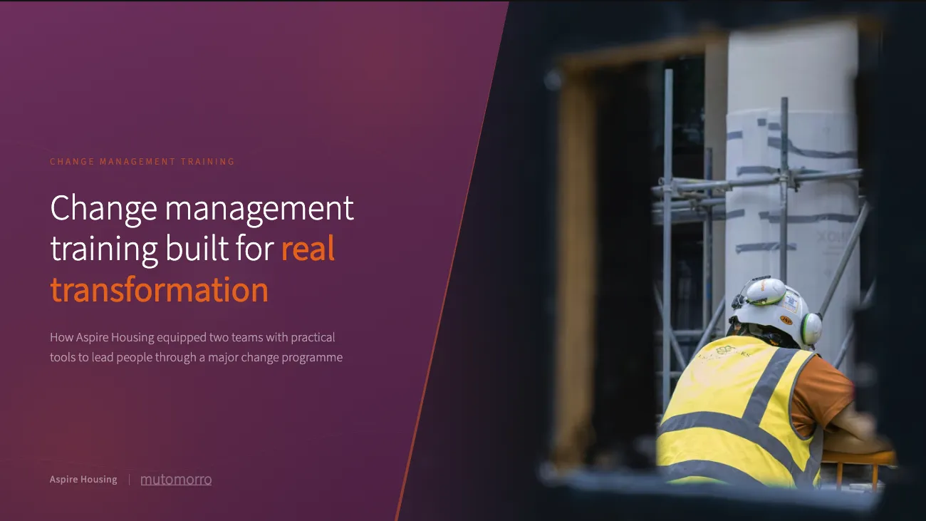 Change Management Training - transformation team change management training