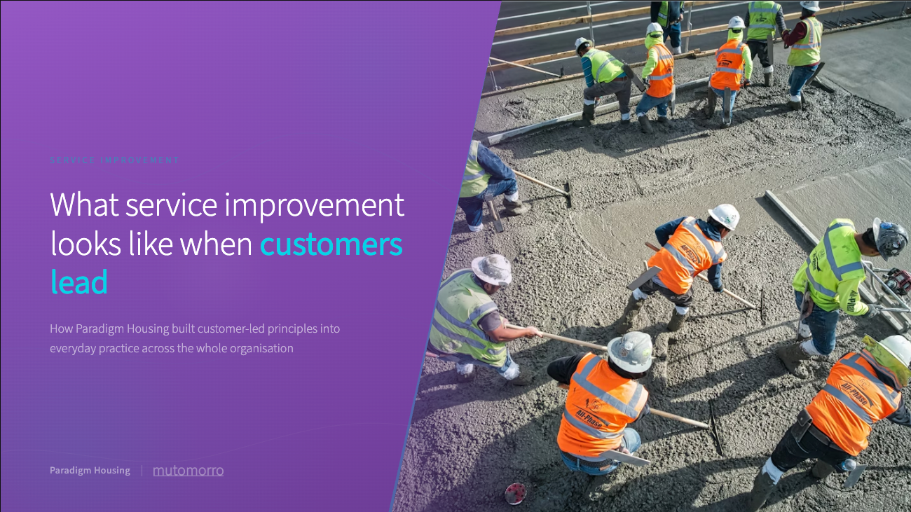 Housing association service improvement - improving services in housing associations