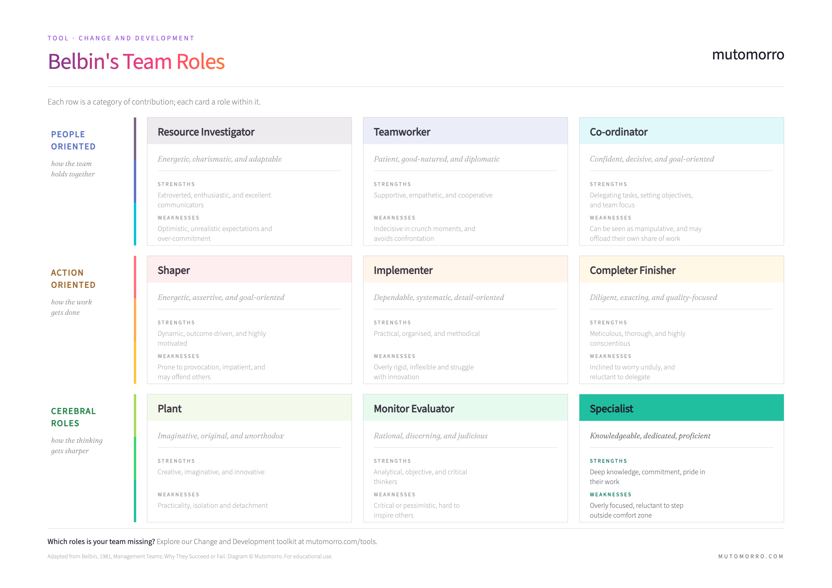 Belbin's Team Roles - Specialist